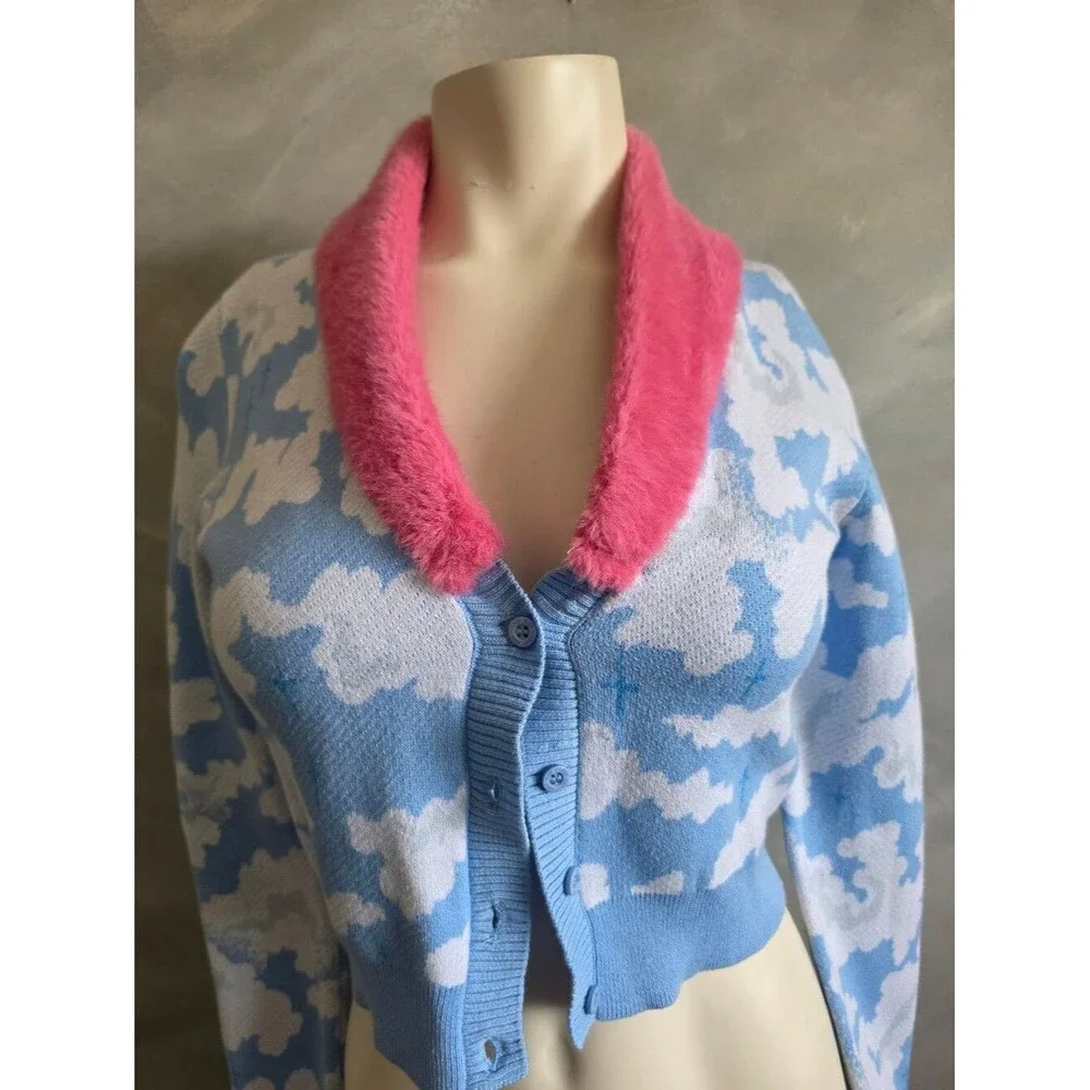 LO X Laura Callaghan Book Club Cloudy Cardigan Lazy Oaf 6 Crop